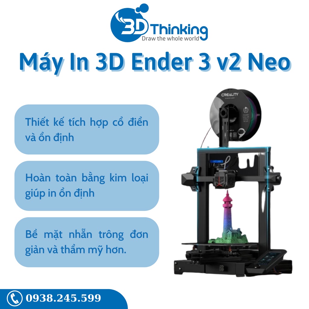 Máy in 3D Ender 3 V2 Neo Chính hãng Creality