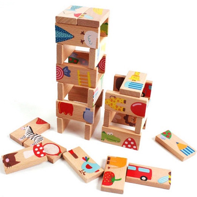 Ảnh Đồ chơi gỗ S-kids, Domino động vật 4
