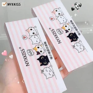 SET 4 Son môi NYXKISS màu nhung lì thiết kế hình mèo đáng yêu