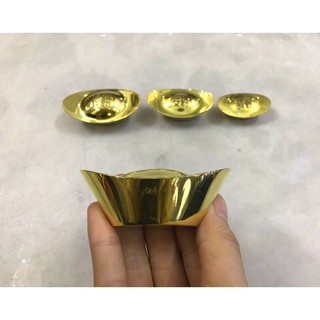 Thỏi Vàng Tài Lộc Các Cỡ lớn bằng đồng nguyên khối hàng bóng đẹp vật phẩm phong thuỷ tài lộc