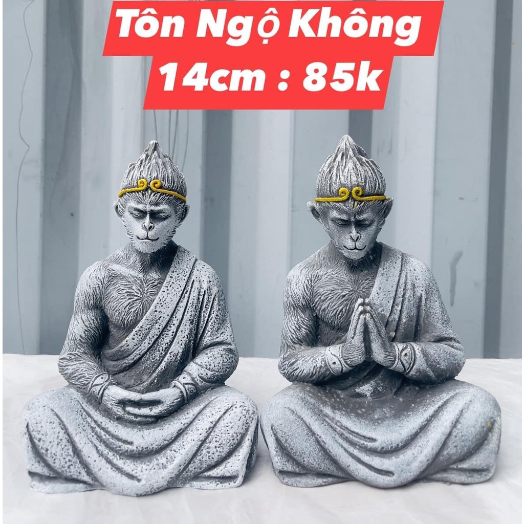 Tượng Tôn Ngộ Không trang trí terrarium, bán cạn, non bộ