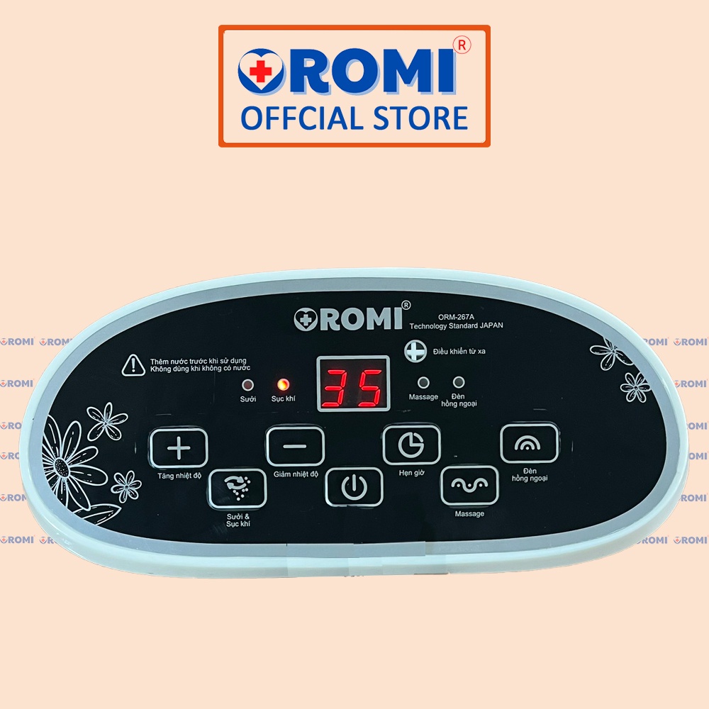 Máy massage chân tự động cao cấp OROMI ORM-267A - Bồn ngâm chân mát-xa hồng ngoại điều khiểu từ xa