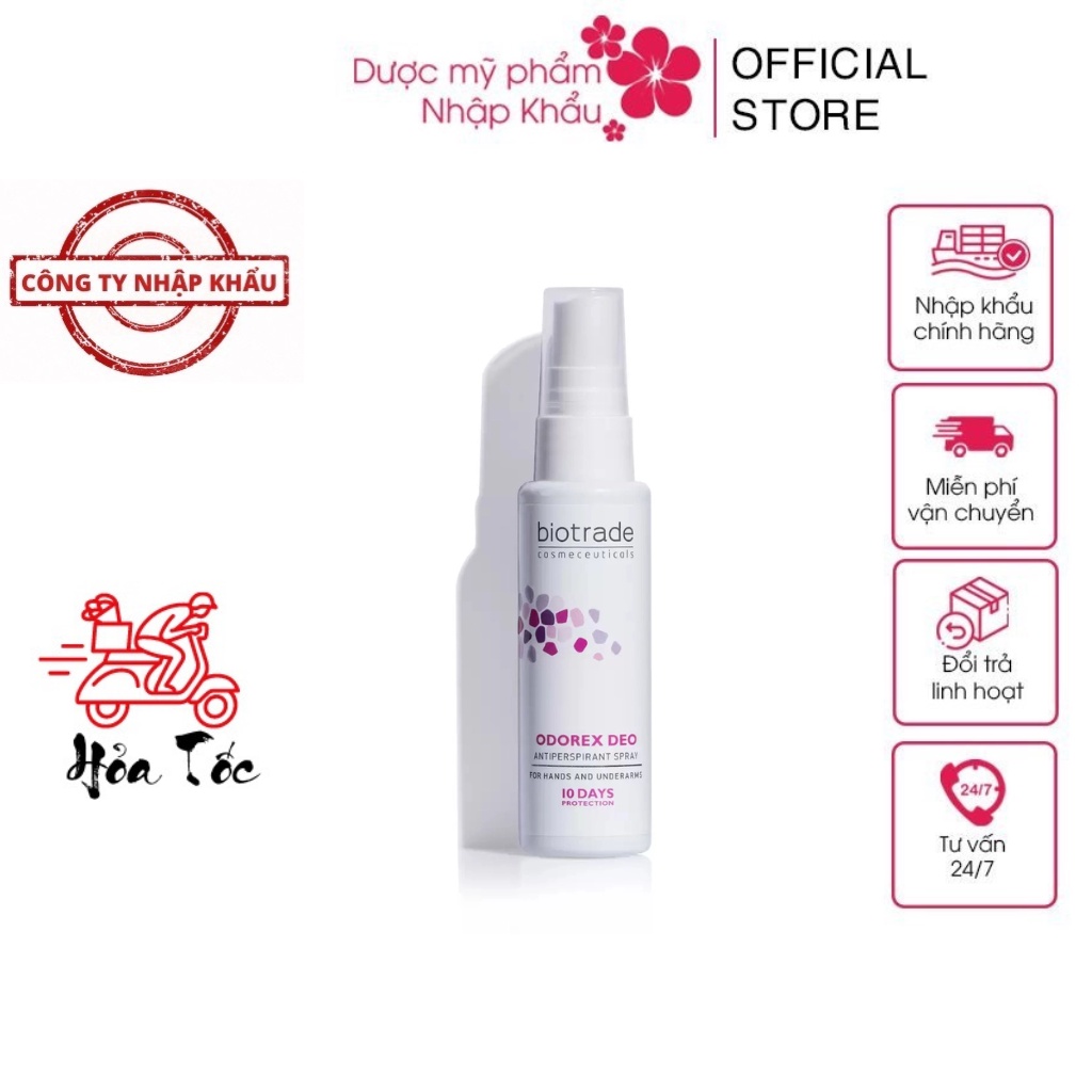 Xịt khử mùi Biotrade Odorex Deo Antiperspirant Spray cho nam nữ giảm ...
