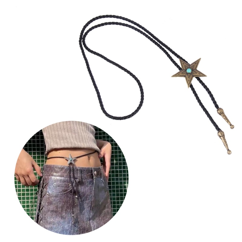 Vòng Cổ Choker Bằng Da Mặt Ngôi Sao Thời Trang Cho Nam & Nữ