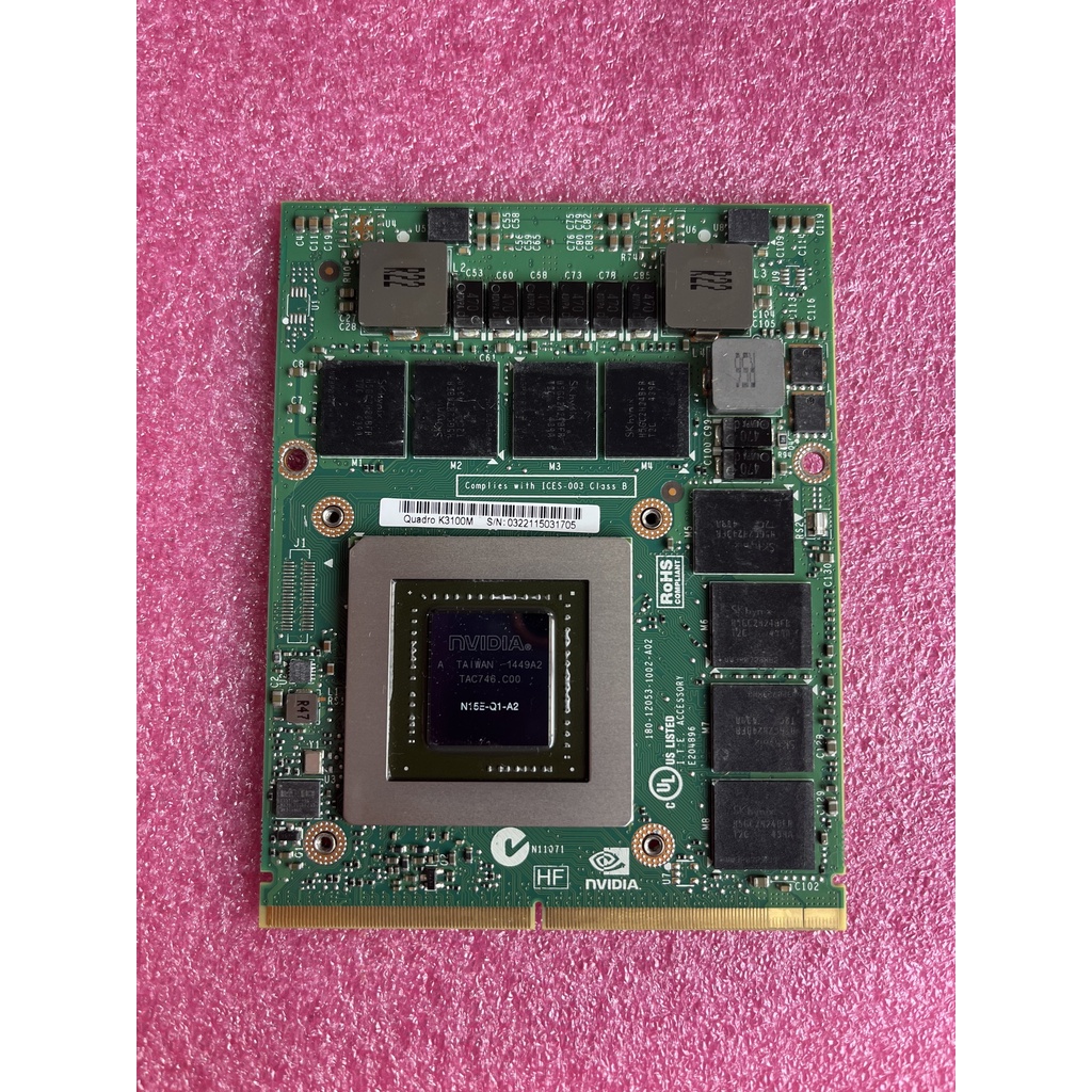 Card Vga Nvidia Quardro K3100 Cho DELL Precision M6800 N15E-Q1-A2