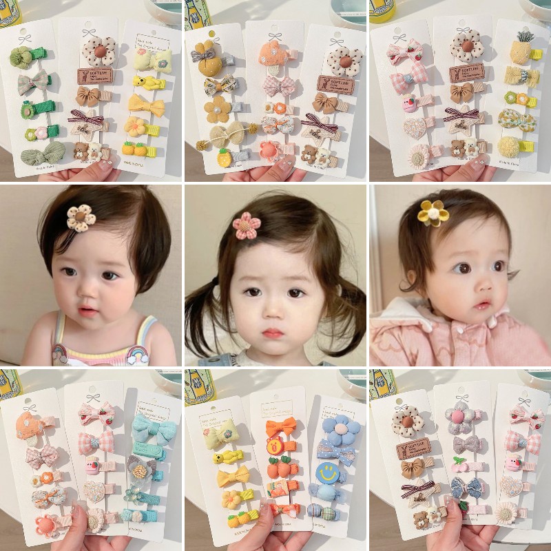 Bộ Kẹp Tóc Không Đau Chất Lượng Cao Dễ Thương Cho Bé