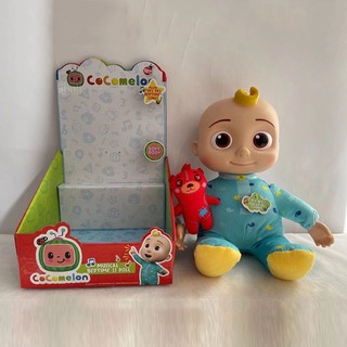 Đồ chơi sang trọng dưa hấu Jj có âm thanh giai điệu cho trẻ em ngủ và chơi