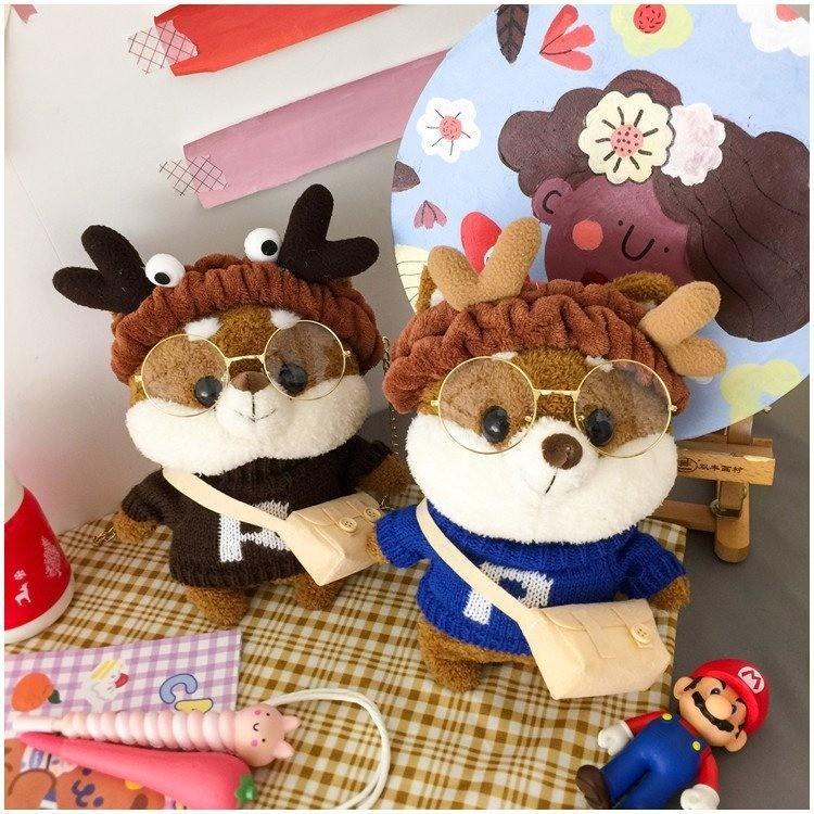 Túi Đeo Chéo Nhồi Bông Hình Chú Sóc Dễ Thương – Túi Mini Cute Cho Bạn Gái & Trẻ Em