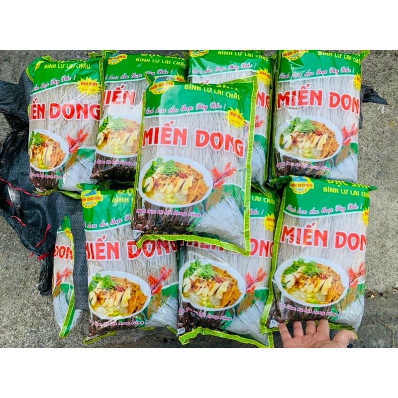 Miến Dong Bình Lư Lai Châu( miến dong không chất tẩy ,100% từ củ dong không pha tạp,sợi miến dai không bở)1kg