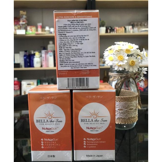 Ảnh Viên uống chống nắng nội sinh Bella The Sun 30 viên Nhật Bản Chính Hãng 3