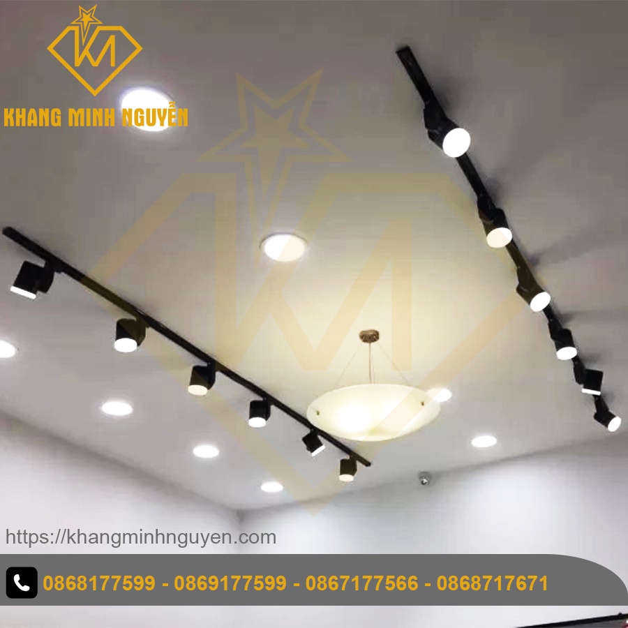 (1m và 1,5m) Thanh ray đèn rọi, đèn spotlight, đèn rọi ống bơ, đèn ...