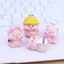 Mô hình heo làm từ đá nhân tạo mini dễ thương tiểu cảnh, bày bàn làm việc, bàn học, tủ sách, taplo ô tô