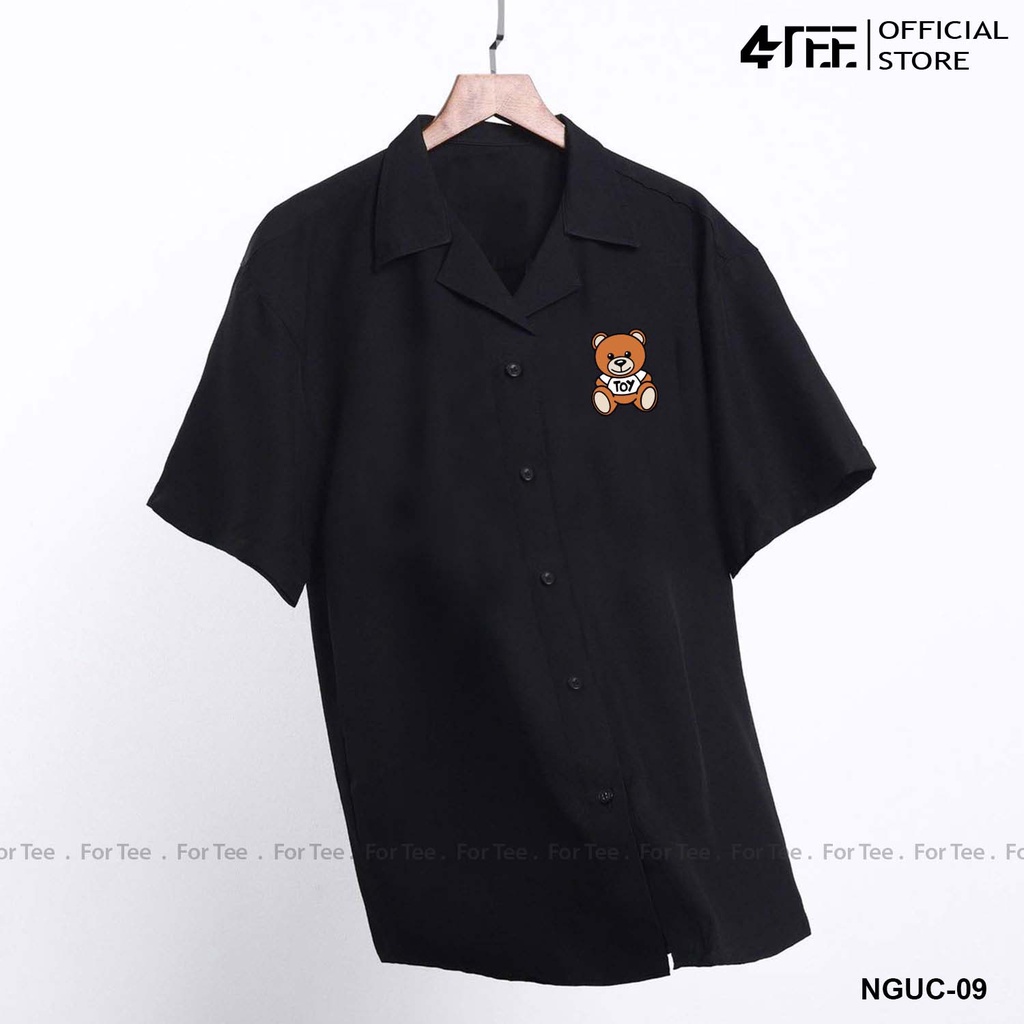 Áo sơ mi Basic Unisex form rộng , cổ vest -NGUC 09