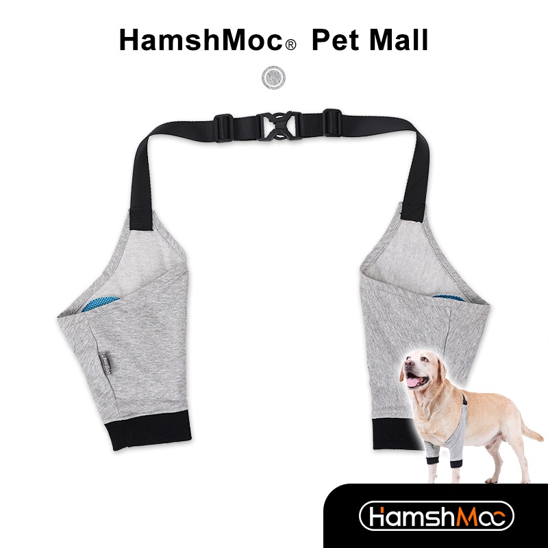 HamshMoc Mềm Cho Chó Chân Trước Tay Có Thể Điều Chỉnh Canine Khuỷu Tay Nẹp Chân Thú Cưng Vết Thương Bảo Vệ Cho Vai Hỗ Trợ Khuỷu Tay Hygroma Dysplasia Viêm Xương Khớp