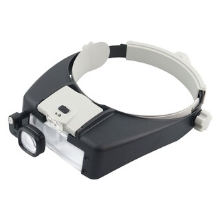Kính Lúp Đeo Đầu Phóng Đại 1 5X Đến 17X Có Đèn LED Chuyên Dụng Sửa Chữa Đồng Hồ / Trang Sức