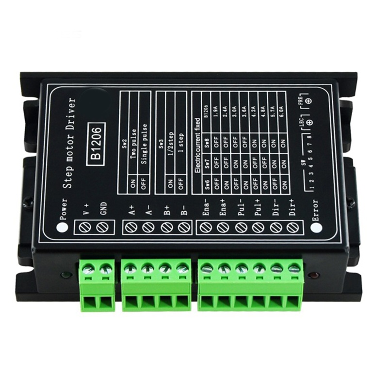 Trình điều khiển động cơ bước btsg B1206 6A cho độ phân giải siêu nhỏ DC 20V 120V cho động cơ bước Nema 17 và 23
