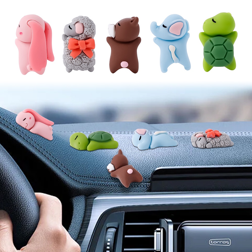 Trang Trí Ô Tô Động Vật Dễ Thương Mini Hình Bảng Điều Khiển Xe Máy Phụ Kiện Quà Tặng Sáng Tạo