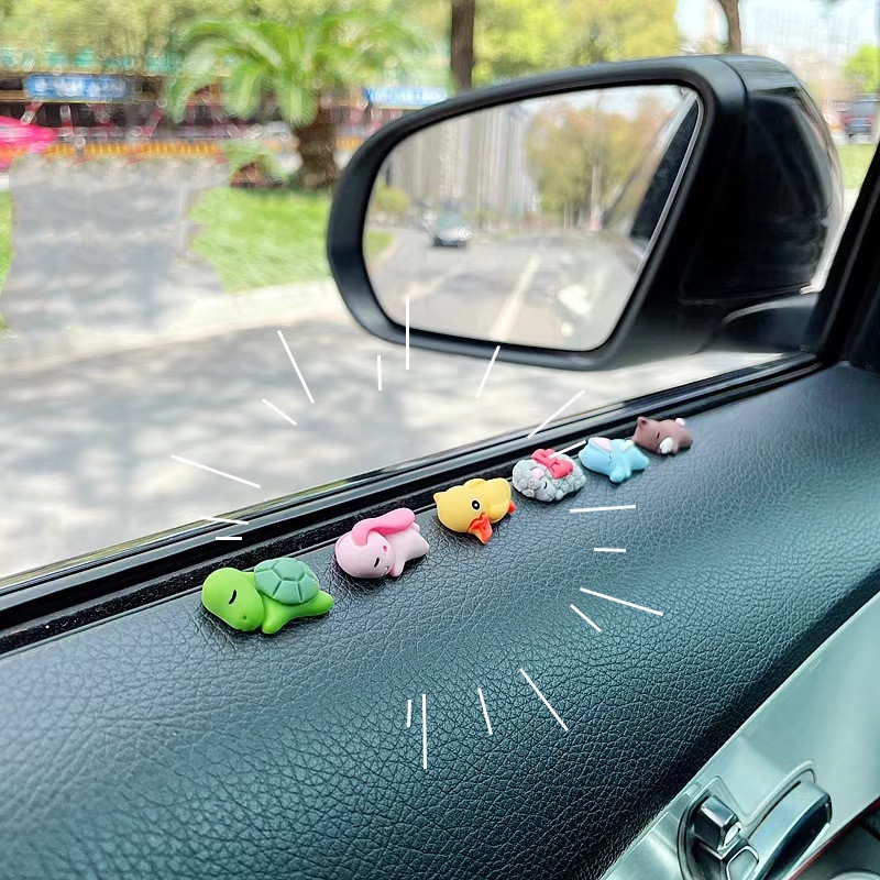 Trang Trí Ô Tô Động Vật Dễ Thương Mini Hình Bảng Điều Khiển Xe Máy Phụ Kiện Quà Tặng Sáng Tạo