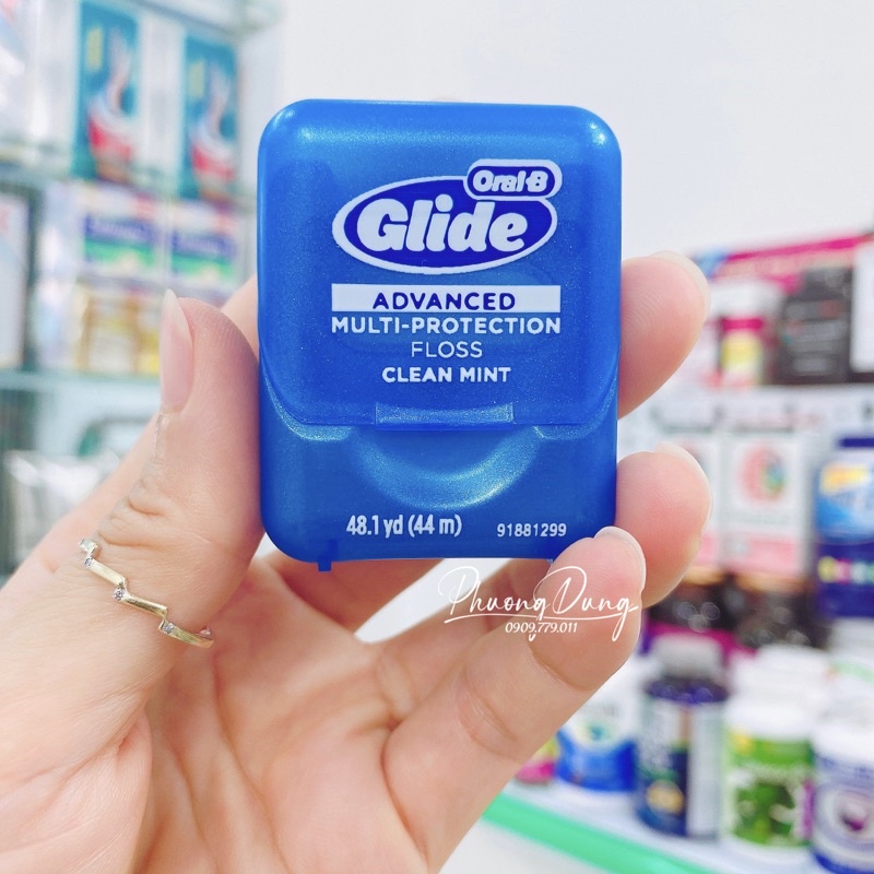 Lẻ 1 hộp 44m chỉ nha khoa Oral B Glide Advanced Multi Protection Floss Clean Mint Mỹ Shopee