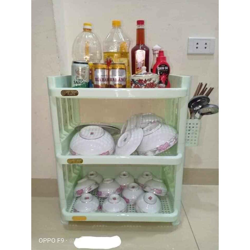 Kệ Úp Bát 3 Tầng Chính Hãng Việt Nhật (5528)
