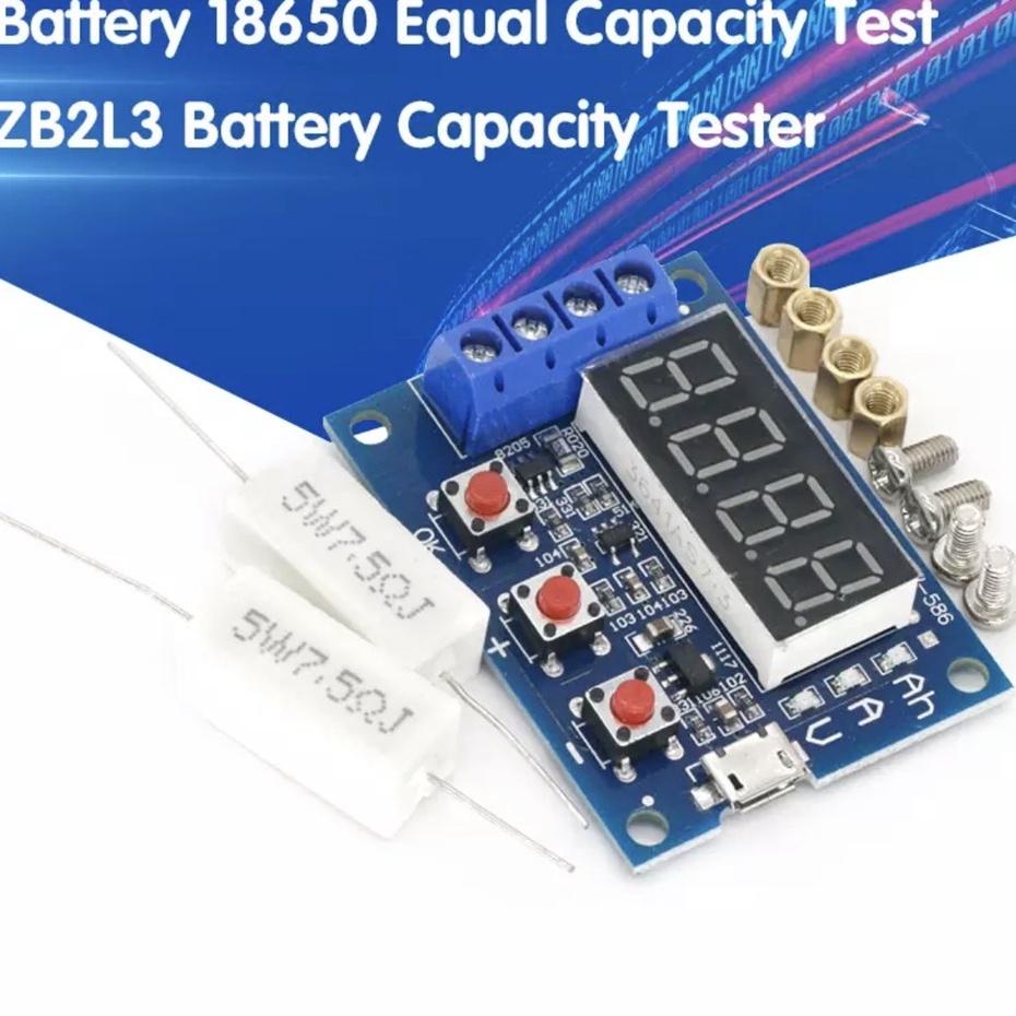 Mạch test dung lượng Pin 18650 và Acquy (Battery tester) kèm trở sứ