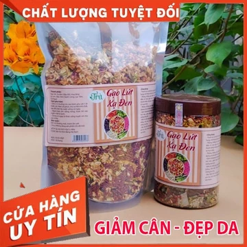 1 kg Trà hoa gạo lứt xạ đen giảm_cân, trà gạo lứt huyết rồng giảm mỡ bụng , thanh lọc cơ thể, an thần ngủ ngon