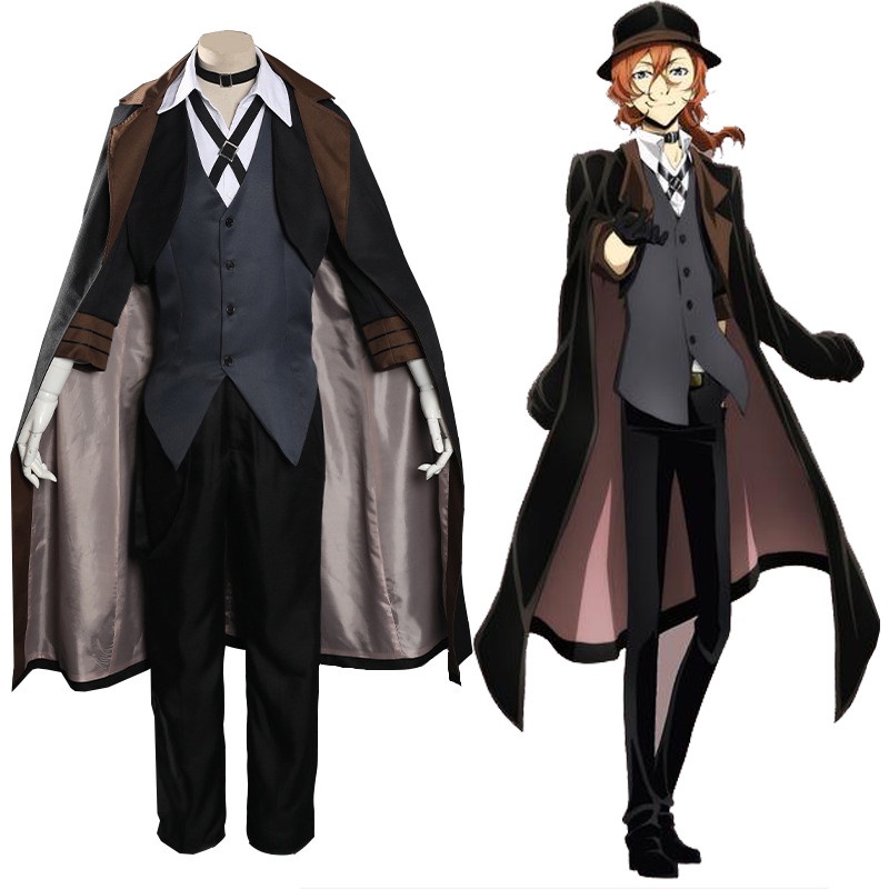 ชุดคอสเพล Nakahara Chuuya จาก Bungou Stray Dogs สำหรับงานอีเวนต์และฮาโลวีน