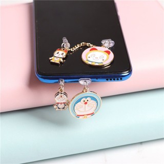 Nút Bịt Chống Bụi Cho Lỗ Cắm Điện Thoại Di Động Hình Doraemon Dễ Thương