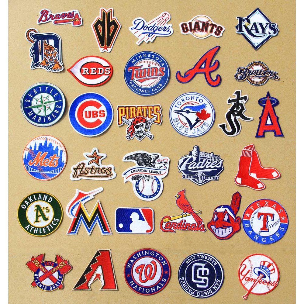 Sticker Ủi Thêu Logo Mlb Boston Red Sox Blue Birdinal Royal Major ...