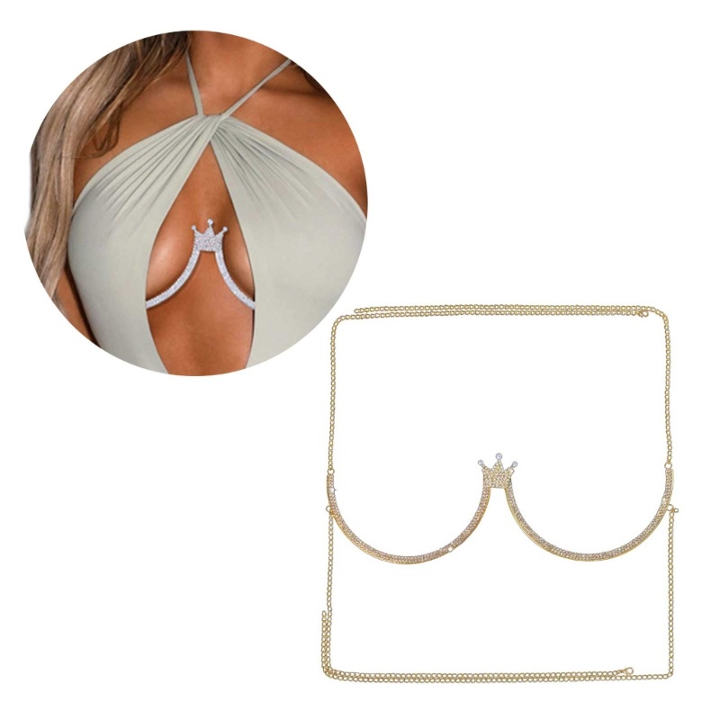 King Chain Ngực Giá Đỡ Áo Ngực Dây Xích Bikini Body Dây Xích Eo Đơn Giản Cho Nữ