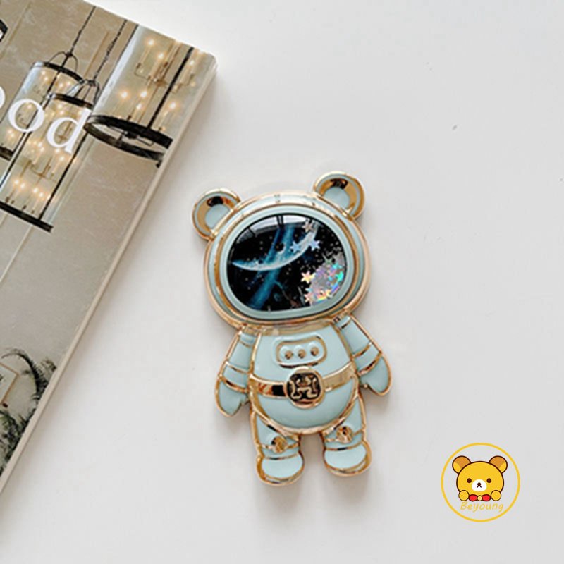 Giá đỡ điện thoại hình gấu 3D dễ thương, giá đỡ gấp đa năng, treo lưng, giá đỡ ngón tay cho điện thoại thông minh
