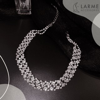 Choker nữ, vòng cổ đính đá dự tiệc lấp lánh, vòng cổ sang trọng larme accessories -DC0108