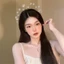 Bộ vest cô dâu với trang sức tiara đá nhân tạo thiết kế hình ngôi sao, mũ trang sức tiara cho ngày cưới