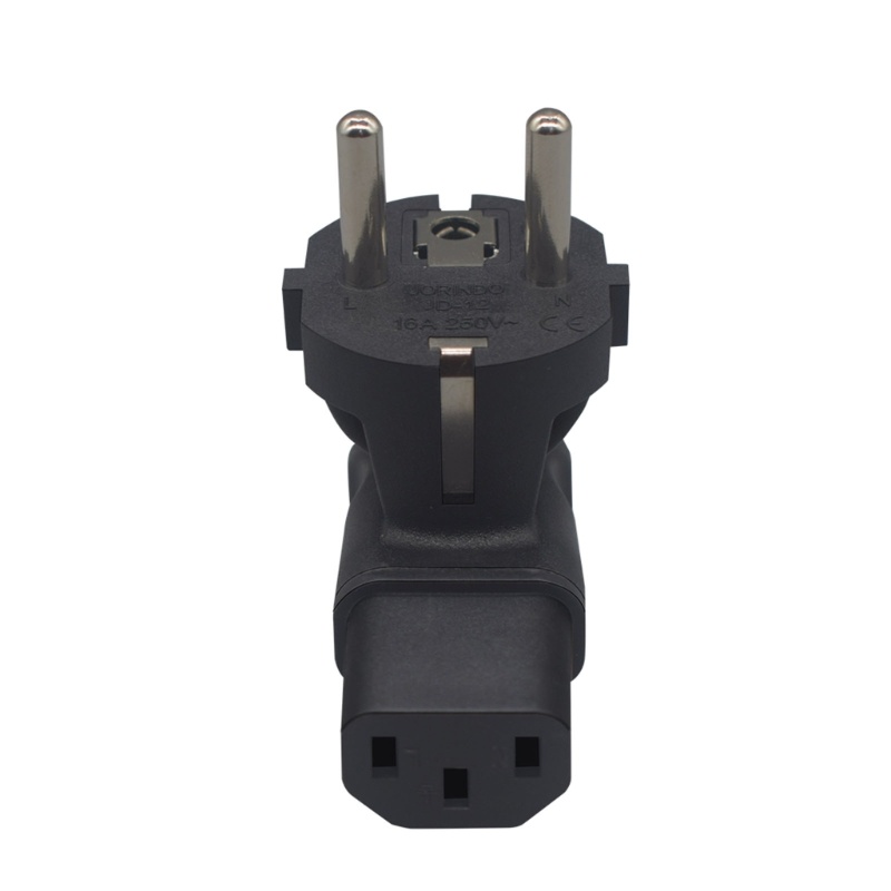 IOR EU4 8 Châu Âu 2 Prong Cắm vào IEC320 C13 Bộ Chuyển Đổi Nguồn Cho PC Laptop Receptacle