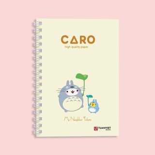 Sổ tay caro lò xo B5 TUANVIET BOOKS 200 trang, chủ đẻ Molang phù hợp ghi chép, nhật ký
