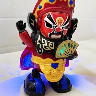 Đồ chơi âm nhạc điện trẻ em Tứ Xuyên opera sẽ thay đổi khuôn mặt sẽ hát búp bê nhảy múa tự động thay đổi khuôn mặt robot nhỏ đặc trưng Trung Quốc quà tặng sinh nhật Quà tặng năm mới