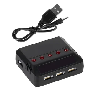 Niki 3 7V 500mAh Lipo Bộ sạc USB 5 trong 1 cho máy bay trực thăng Wltoys WL Tech RC