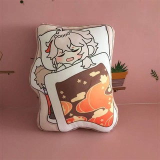 SQ2 Genshin Impact Gối Sang Trọng Beelzebul Kokomi Zhongli Wanderer Tartaglia Kazuha Hutao Xiao Đồ Chơi Nhồi Bông Cho Trẻ Em QS
