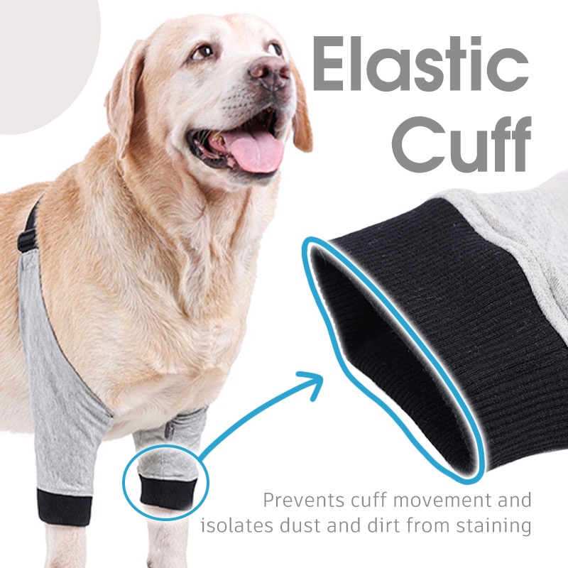 HamshMoc Mềm Cho Chó Chân Trước Tay Có Thể Điều Chỉnh Canine Khuỷu Tay Nẹp Chân Thú Cưng Vết Thương Bảo Vệ Cho Vai Hỗ Trợ Khuỷu Tay Hygroma Dysplasia Viêm Xương Khớp