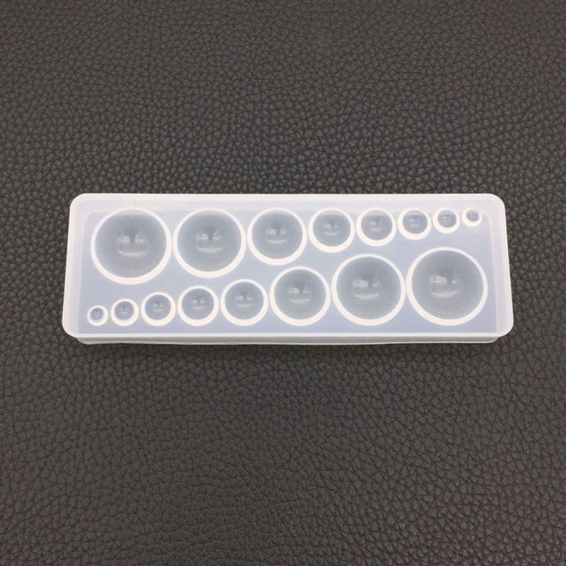 Wellb Khuôn Silicon Trong Suốt Tròn Hình Cầu Khuôn Fondant Khuôn Làm Arom