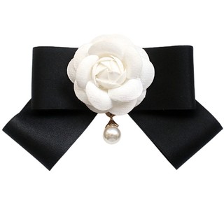 Cổ Điển Camellia - Phụ Kiện Áo Sơ Mi Nữ Với Nơ & Trâm Cài Phong Cách Retro Cho Sinh Viên