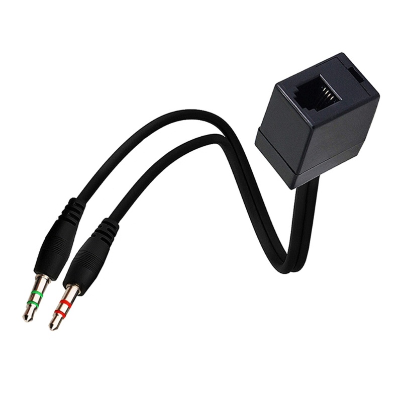Đầu Chuyển Đổi RJ9 Sang 3 5mm Chuyên Dụng Cho Tai Nghe Máy Tính