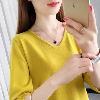 Đầm Mùa Hè Băng Lụa Dệt Kim Nữ Mỏng Phong Cách Mùa Hè Cổ Chữ v Bên Ngoài Mặc Rời Đáy Nửa Tay @ -