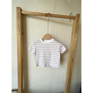 Áo phông cộc  tay trễ vai phom basic cho bé trai bé gái