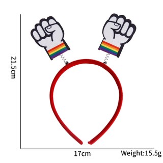 G13 Tháng Niềm Tự Hào LGBT Chủ Đề Tiệc Nhiều Màu Sắc Cầu Vồng Tình Yêu Băng Đô Trang Trí Vật Dụng Phụ Kiện Tóc G13