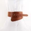 OUSXA Thắt Lưng Giảm Béo Thời Trang Da PU Phụ Kiện Trang Phục Áo Len Overcoat Body Cummerbunds