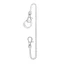 COO Pocket Chain có móc khóa cho quần Thắt lưng Jeans Biker Skull Wallet Chain Cool