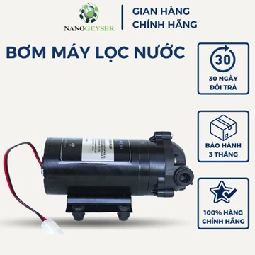 Bơm máy lọc nước NANO GEYSER bơm tăng áp giúp hút đẩy 24V, dùng cho các dòng máy, bảo hành 3 năm