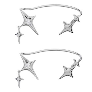 Fine Star Ear Cuff Wrap Non-Piercing Dangle Bông Tai Sụn Leo Bông Tai Trang Sức Thời Trang Sinh Nhật Cho Nữ Cô Gái
