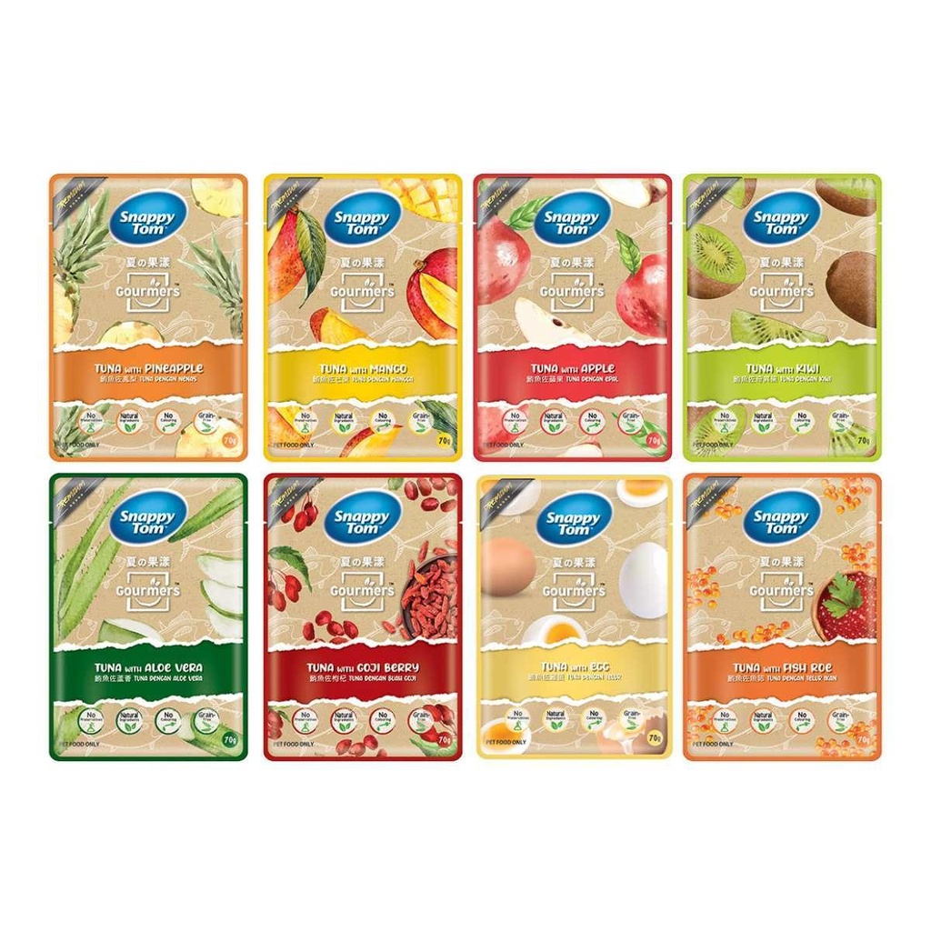 [Thùng 24 Gói] Pate Snappy Tom Topping Trái Cây Gói 70g | Shopee Việt Nam